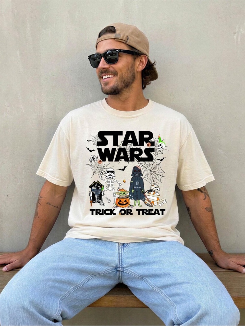 Star Wars Halloween Shirt, Darth Vader Trick or Treat Tee, Halloween Spooky Tee